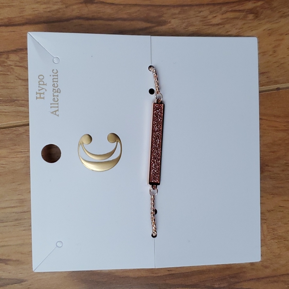 Charming Charlie Slider Rose Gold Tone Bracelet